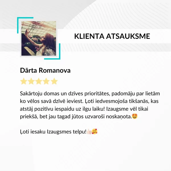 Dārta Romanova - klienta atsauksme